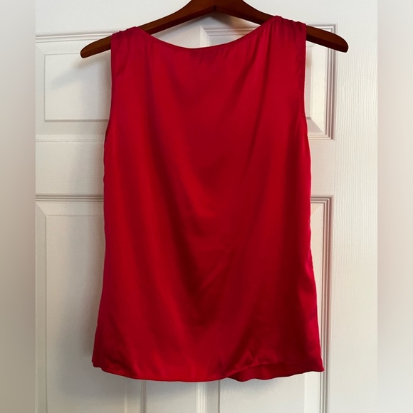 ST. John Pink Silk Blend Tank Top Shell Pleats Size Small - Picture 2 of 6